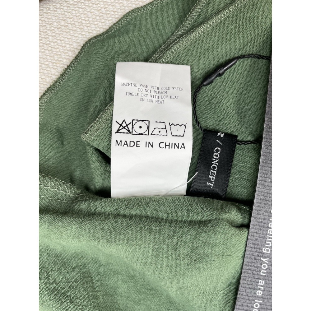 S. Deer Tierd Women's Green Midi Dress Lined Stretch Size XL - Picture 8 of 11